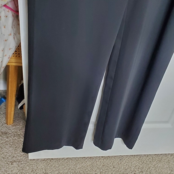 Gianni Bini Denise Black Halter Tiered Ruffled Popover Wide Leg Jumpsuit - Picture 7 of 9